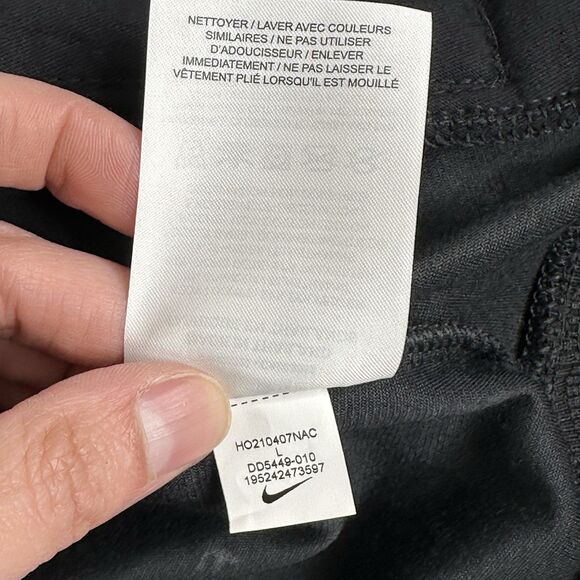 Nike Air Velour Jacket Sz L Black White Full Zip AOP DD5449 010 Sportswear NEW - Picture 9 of 15